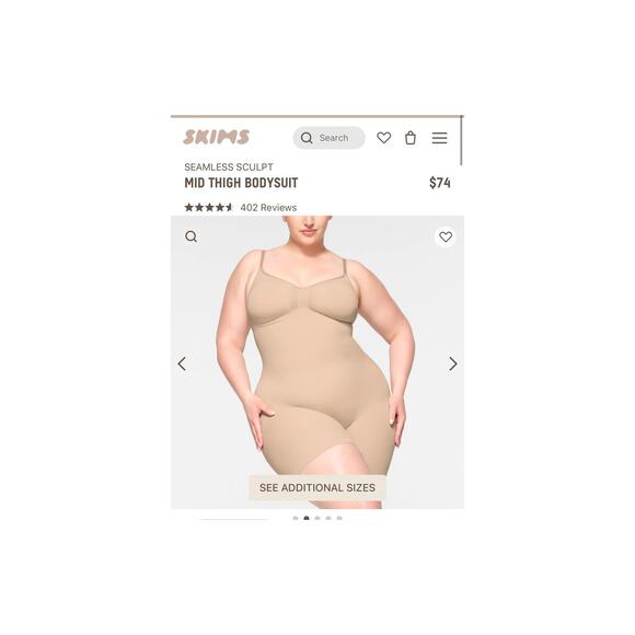 SKIMS Mid Thigh Sculpting Bodysuit